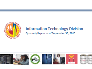 ITD Quarterly Report - July through September 2015